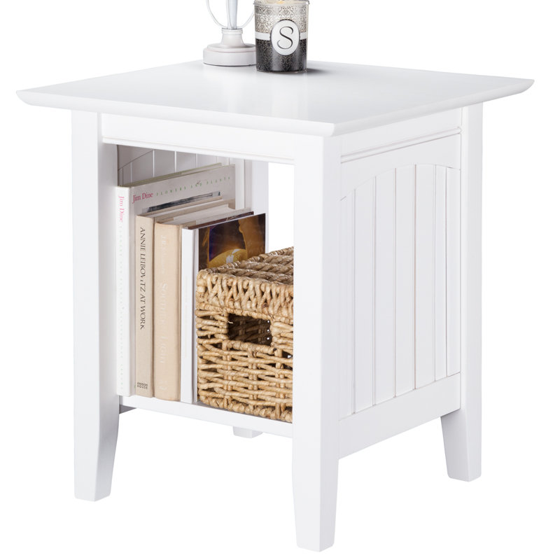 Charlton Home® Tolleson Solid Wood End Table with Storage & Reviews